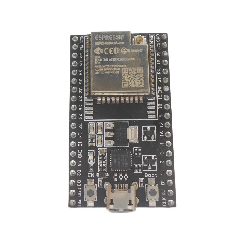 Custom ESP32 DevKitC development board is equipped with 32D/32U/WROVER-IB/WROVER-B/SOLO-1