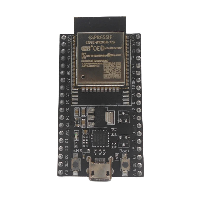 Custom ESP32 DevKitC development board is equipped with 32D/32U/WROVER-IB/WROVER-B/SOLO-1