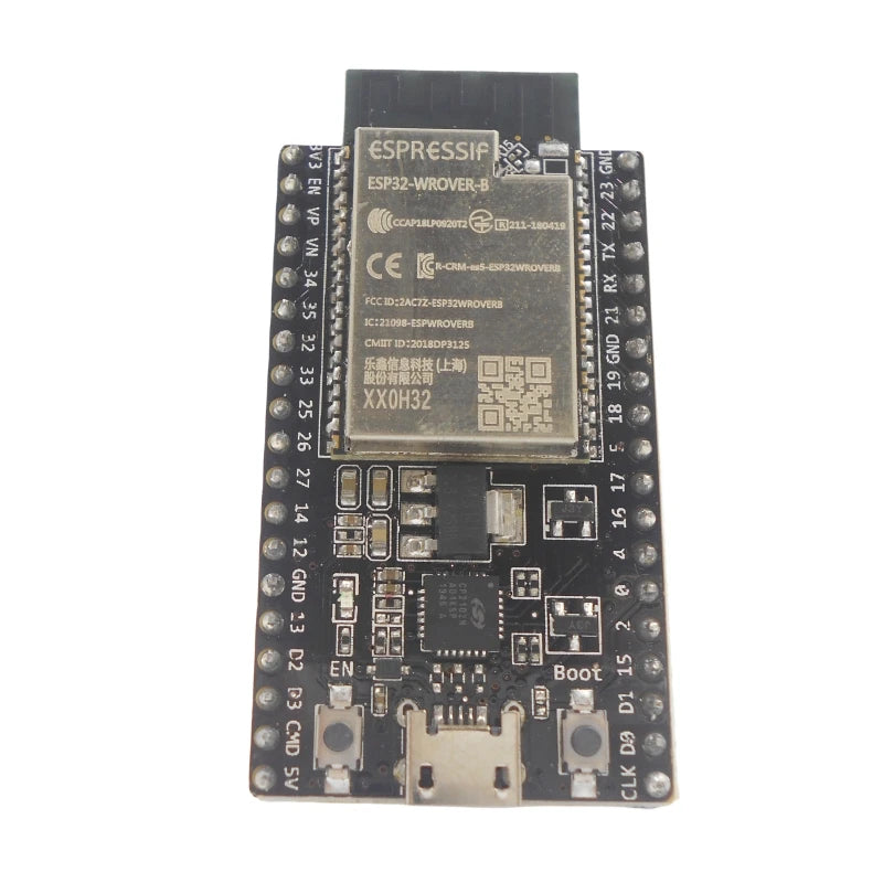 Custom ESP32 DevKitC development board is equipped with 32D/32U/WROVER-IB/WROVER-B/SOLO-1