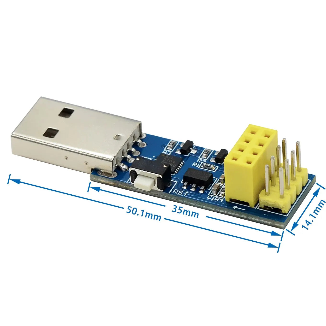 Custom ESP8266 ESP-01/ESP-01S WIFI Module Adapter Download Debug FOR ST-Link Kit IDE USB to ESP8266 ESP-01s DIY Kit for Arduino
