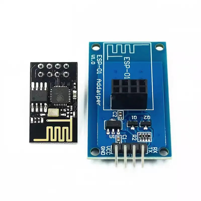 Custom ESP8266 ESP-01 Serial WiFi Wireless Adapter Module 3.3V 5V Esp01 Breakout PCB Adapters Compatible For Arduino