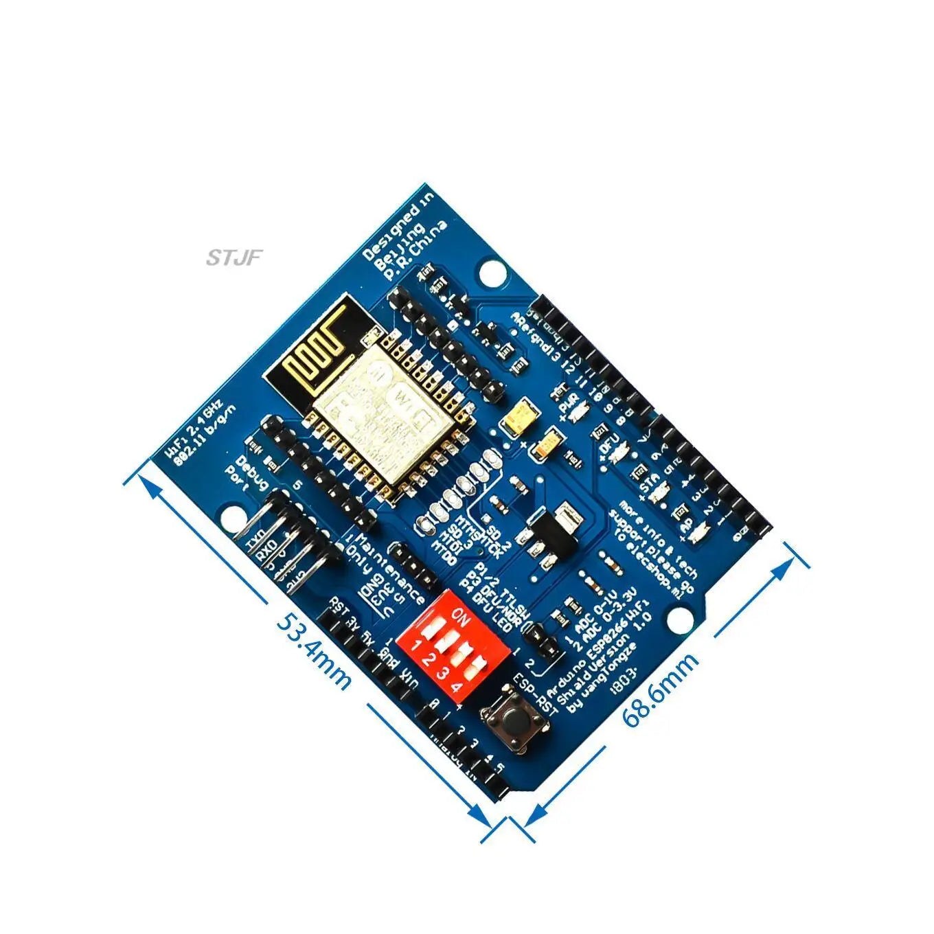 Custom ESP8266 ESP-12 ESP-12E UART Wifi Wireless Shield Development Board For Arduino Mega UNO R3 Module Mega 3.3V 5V TTL Interface one