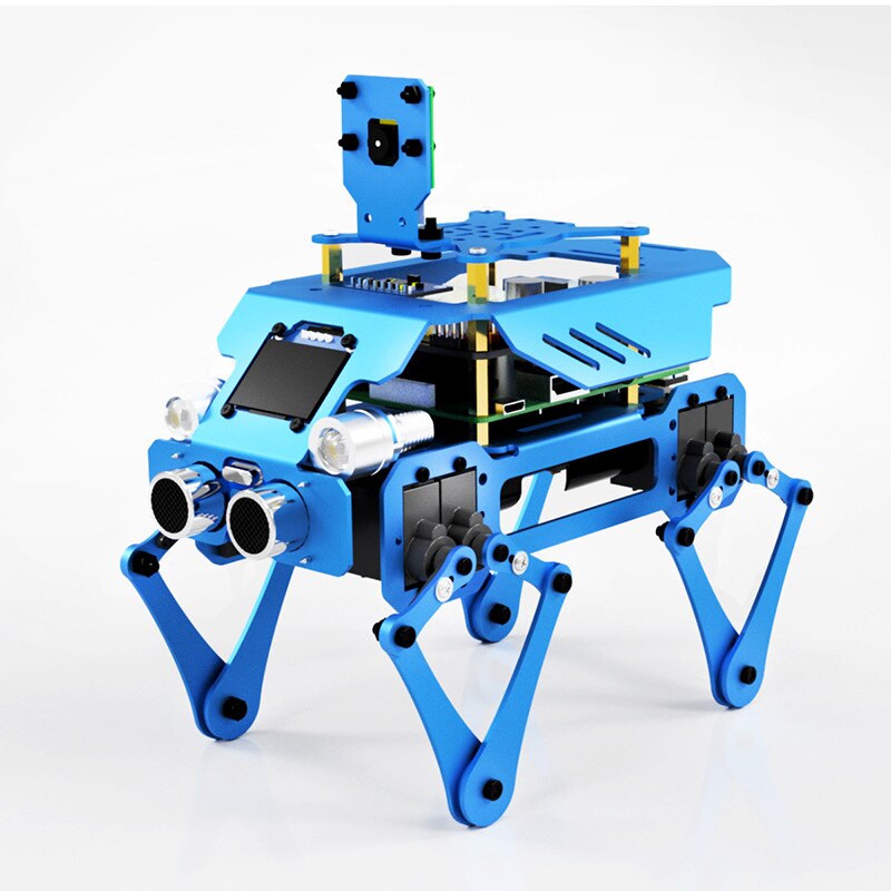 Custom Education Robot Steam Science and Education Raspberry Pi Connecting Shaft Robot Three-in-One Aluminum Alloy Robot Dog