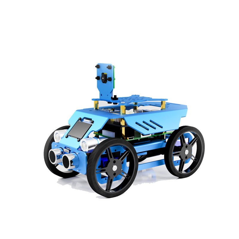 Custom Education Robot Steam Science and Education Raspberry Pi Four-Wheel Classic Car Robot Three-in-One Aluminum Alloy