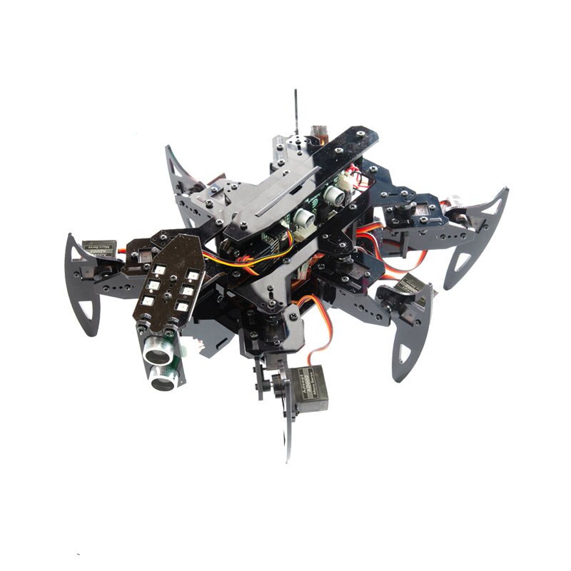 Educational Robot Hexapod Bionic Spider Forward and Backward Left and Right Tracing Obstacle Avoidance Secondary Programming
