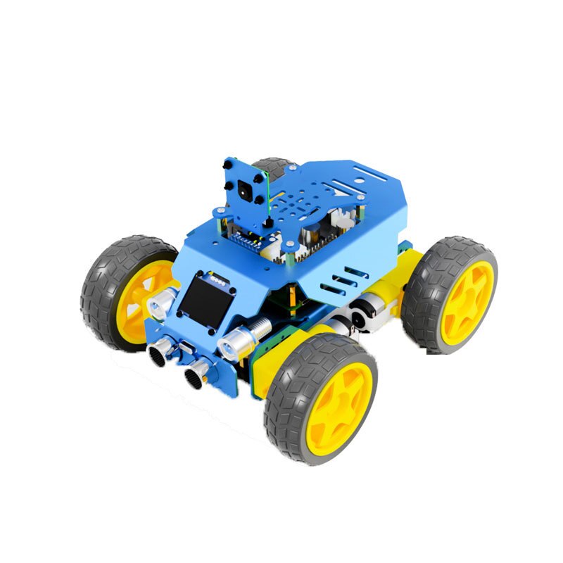 Custom Educational Robot Steam Science and Education Raspberry Pi Aluminum Alloy Four-Wheel Cool Sports Car Secondary Programming