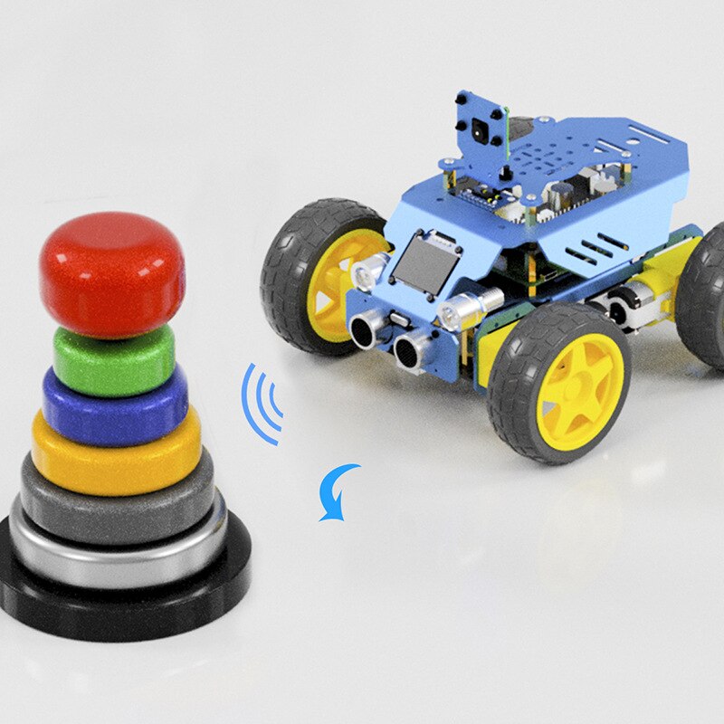 Custom Educational Robot Steam Science and Education Raspberry Pi Aluminum Alloy Four-Wheel Cool Sports Car Secondary Programming