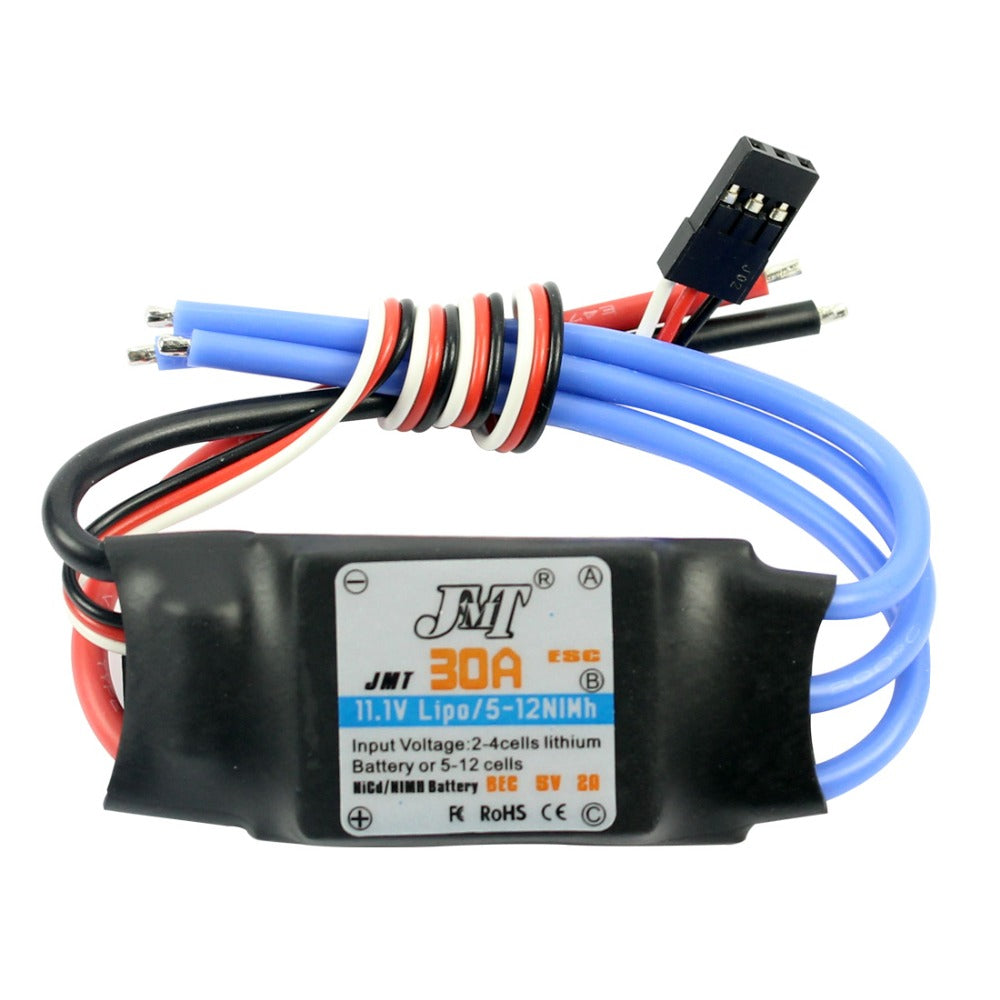 Custom F00177 30A Brushless ESC Speed Controller For DIY FPV RC Quadcopter Hexacopter Multi-Rotor Aircraft Trex 450 Helicopter + FS