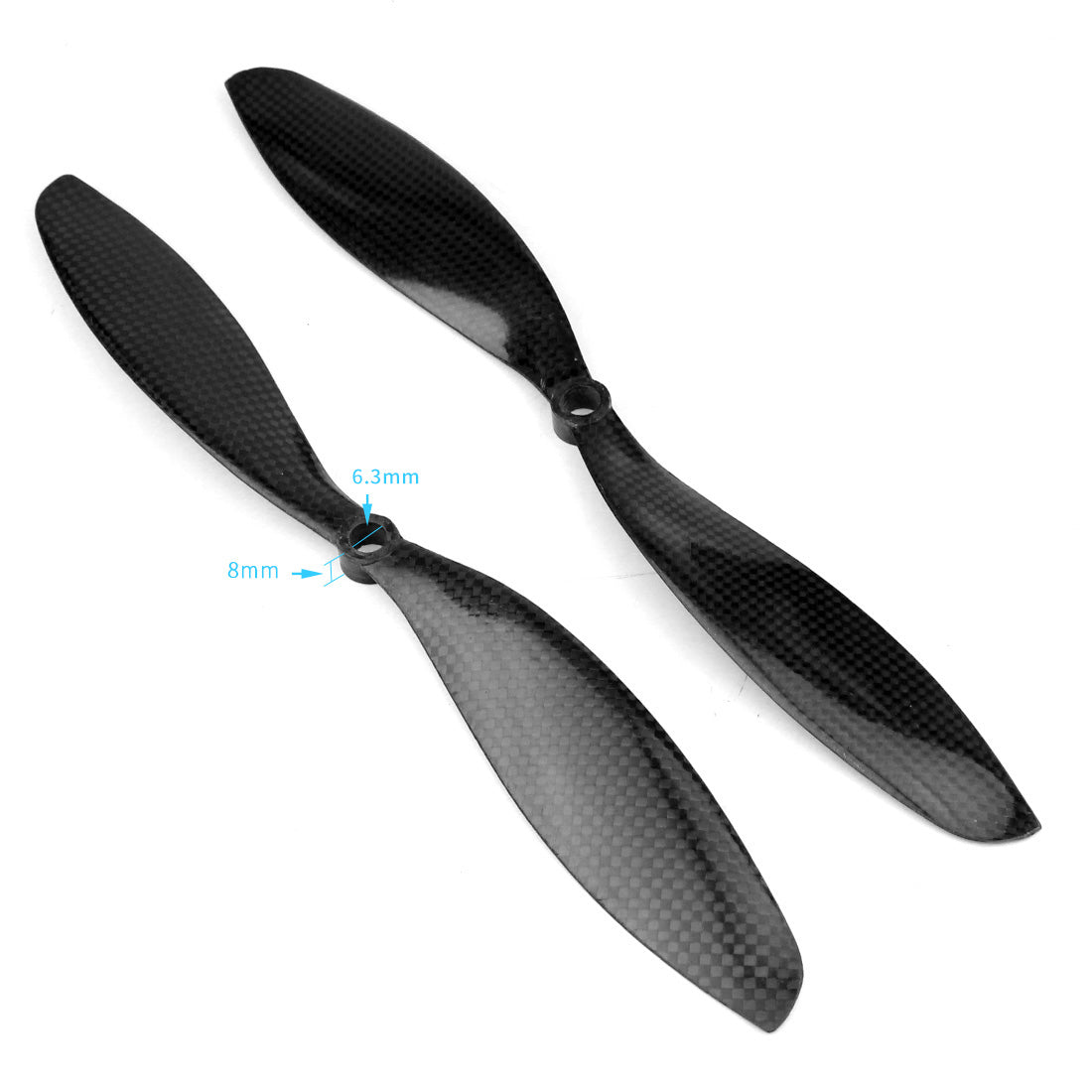 Custom F05306 11x4.7 3K Carbon Fiber Propeller CW CCW 1147 CF Props For RC Quadcopter Hexacopter Multi Rotor UFO + FS