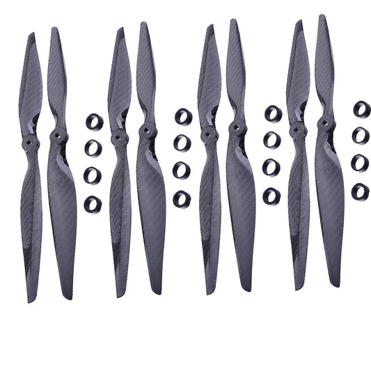 Custom F05314 4 Pairs 13x6.5 3K Carbon Fiber Propeller CW CCW 1365 CF Props  for DIY RC Quadcopter Hexacopter Multi Rotor
