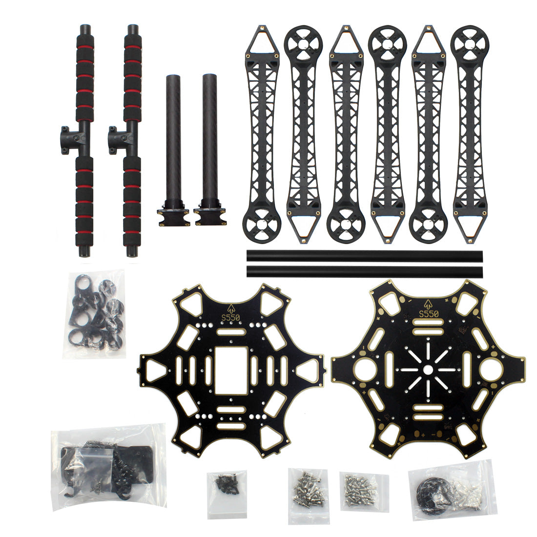 Custom F08618-O Assembled HMF S550 F550 Upgrade Kit with Landing Gear &amp; APM 2.8 Flight Controller GPS Compass No Battery Charger