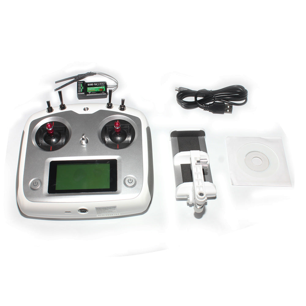 Custom F17906 FS-i6S 2.4G 10CH AFHDS Touch Screen Transmitter + FS-iA6B 6CH Receiver + Mobile Holder Self Center Throttle Mode