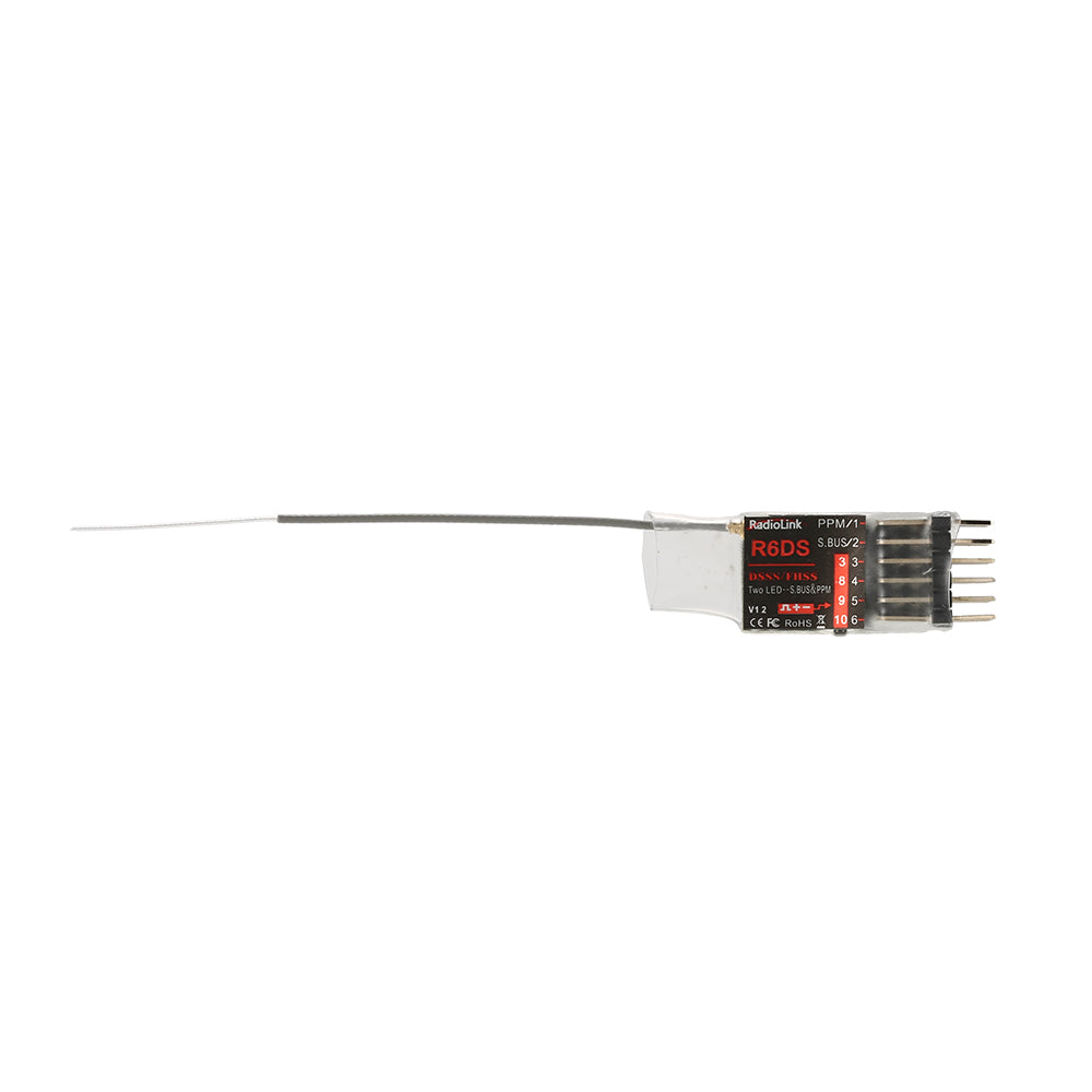 R6DS Receiver 2.4G 6CH PPM PWM SBUS Output Compatible FOR RadioLink AT9 AT9S AT10 AT10II Transmitter customize