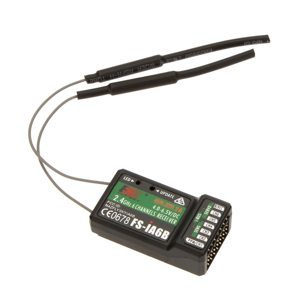 Custom FS-iA6B 2.4G 6 Channel 6CH RC Receiver PPM Output with iBus Port for FS i4 i6 i10 RC Transmitter F17294
