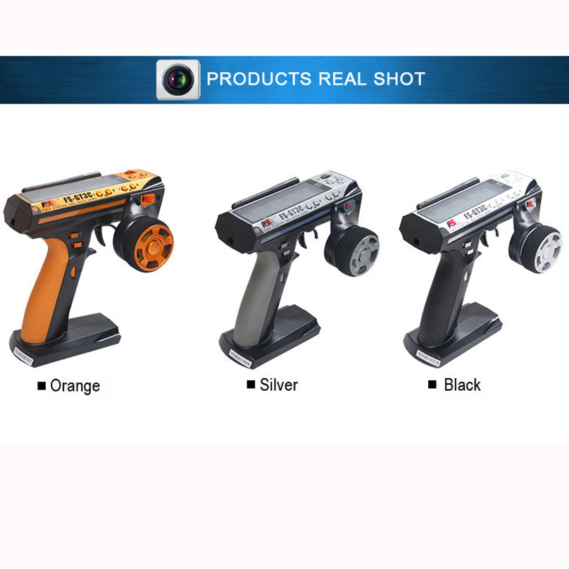 GT3C FS-GT3C 2.4GHz 3-Channel Transmitter with GR3E Receiver For RC Cars Boat customize