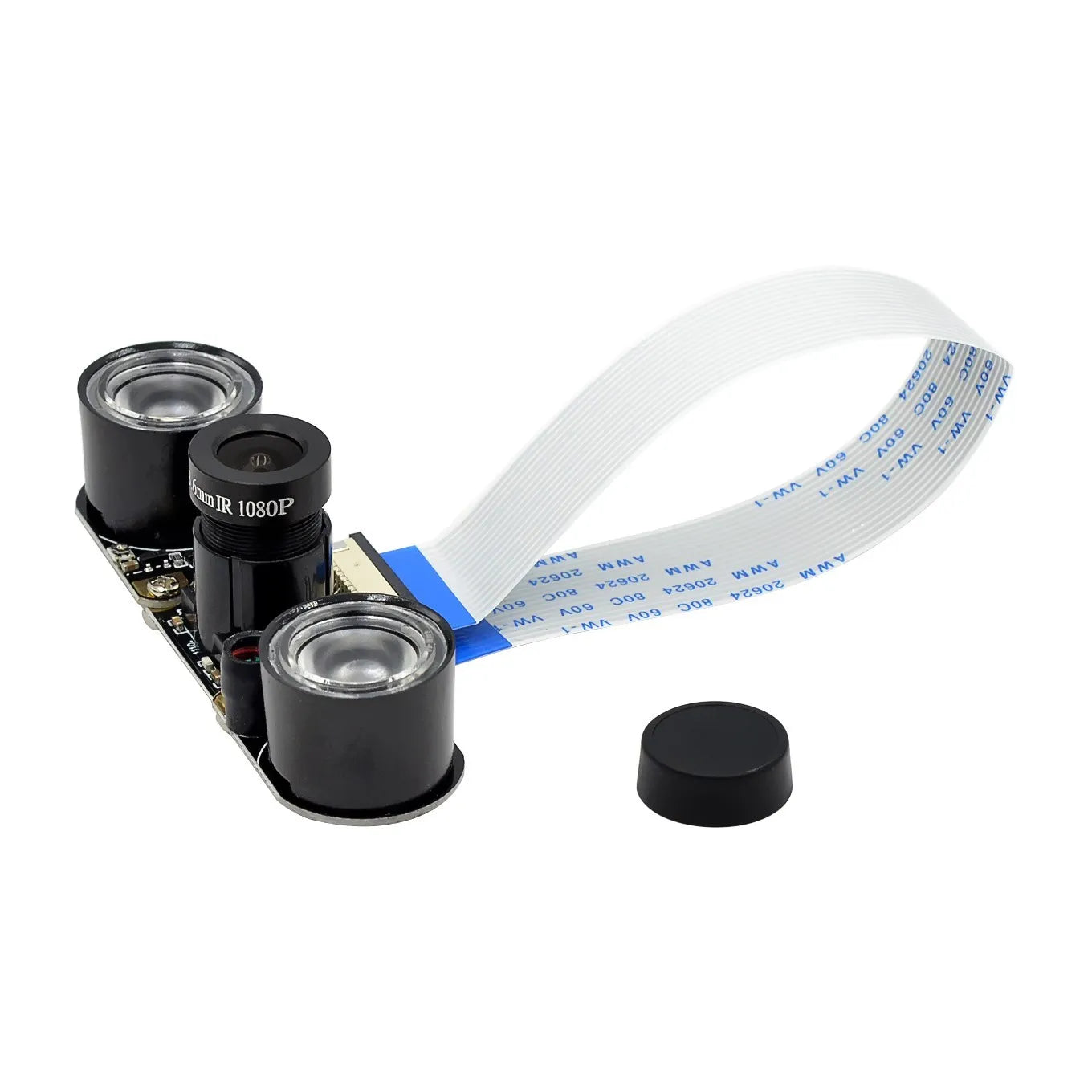 Custom  For Raspberry Pi 4 Night Vision Fisheye Camera 5MP OV5647 70/95/160 Degree Focal Adjustable Camera for Raspberry Pi 3 Model B