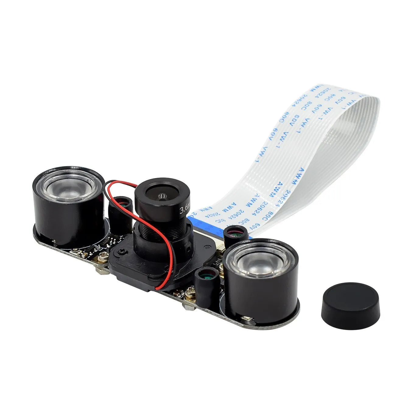 Custom  For Raspberry Pi 4 Night Vision Fisheye Camera 5MP OV5647 70/95/160 Degree Focal Adjustable Camera for Raspberry Pi 3 Model B