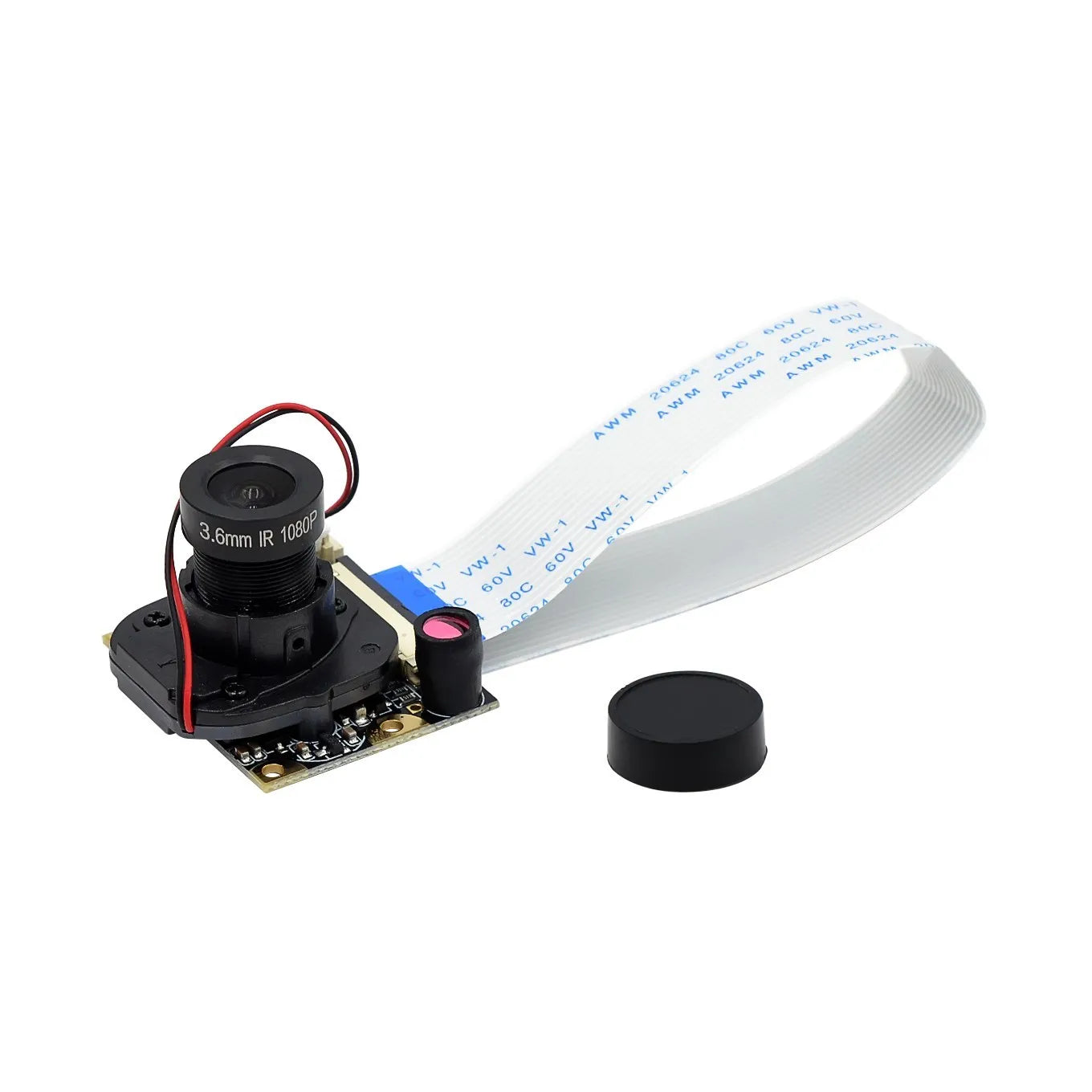 Custom  For Raspberry Pi 4 Night Vision Fisheye Camera 5MP OV5647 70/95/160 Degree Focal Adjustable Camera for Raspberry Pi 3 Model B