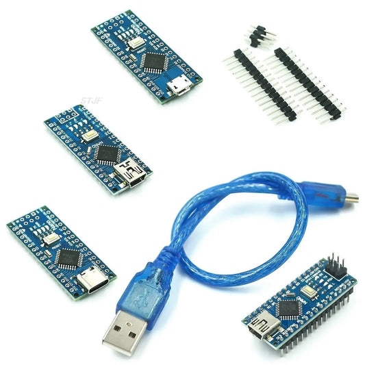 Custom For nano Mini / Type-C / Micro USB With The Bootloader Compatible Red Controller for Arduino CH340 USB driver 16Mhz ATMEGA328P