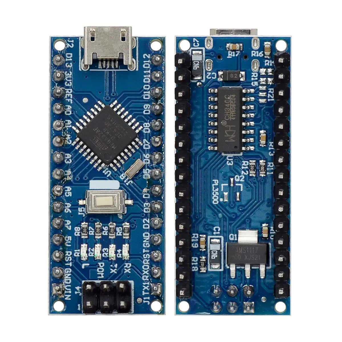 Custom For nano Mini / Type-C / Micro USB With The Bootloader Compatible  Red Controller for Arduino CH340 USB driver 16Mhz ATMEGA328P