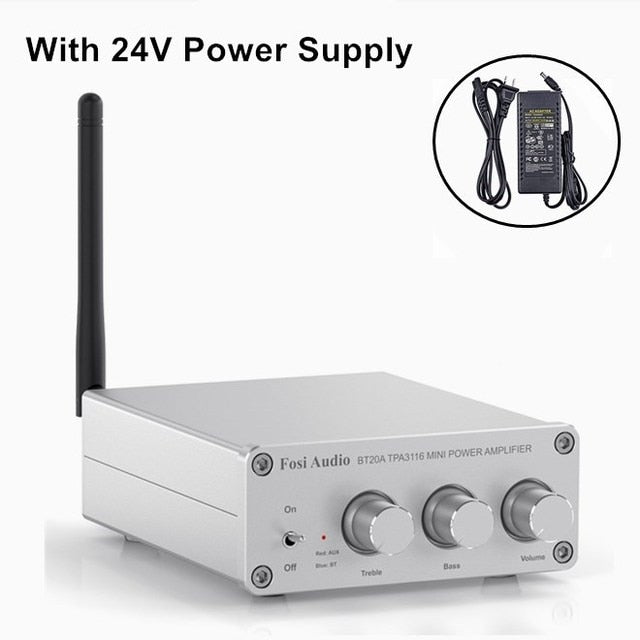 Audio BT20A BT TPA3116D2 Sound Power Amplifier 100W Mini HiFi Stereo Class D Amp Bass Treble For Home Theater
