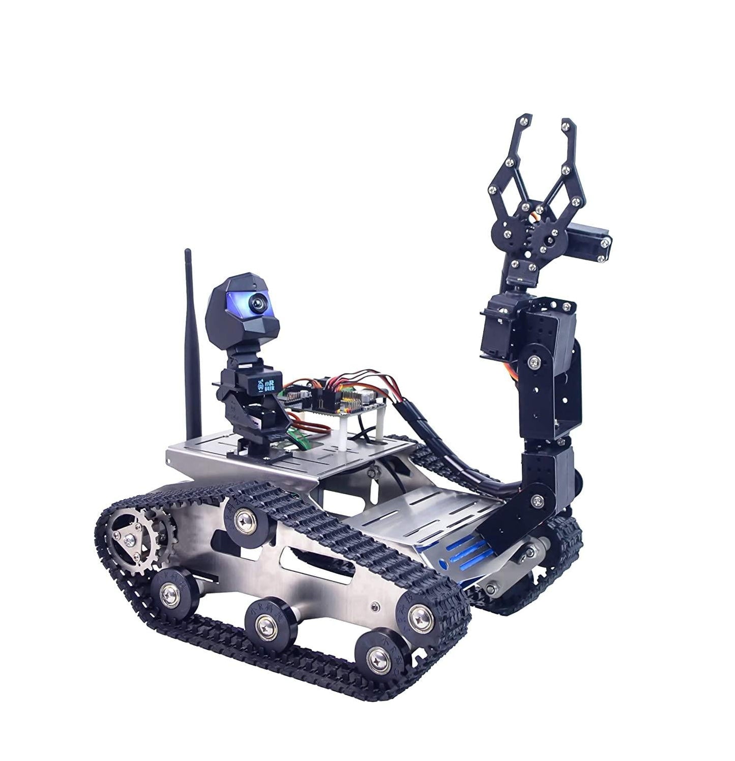 Custom Fpv Robot Auto Kit Met Robotic Hd Camera Voor Arduino,Utility Intelligente Tank Chassis Robotics Voertuig, smart Lear