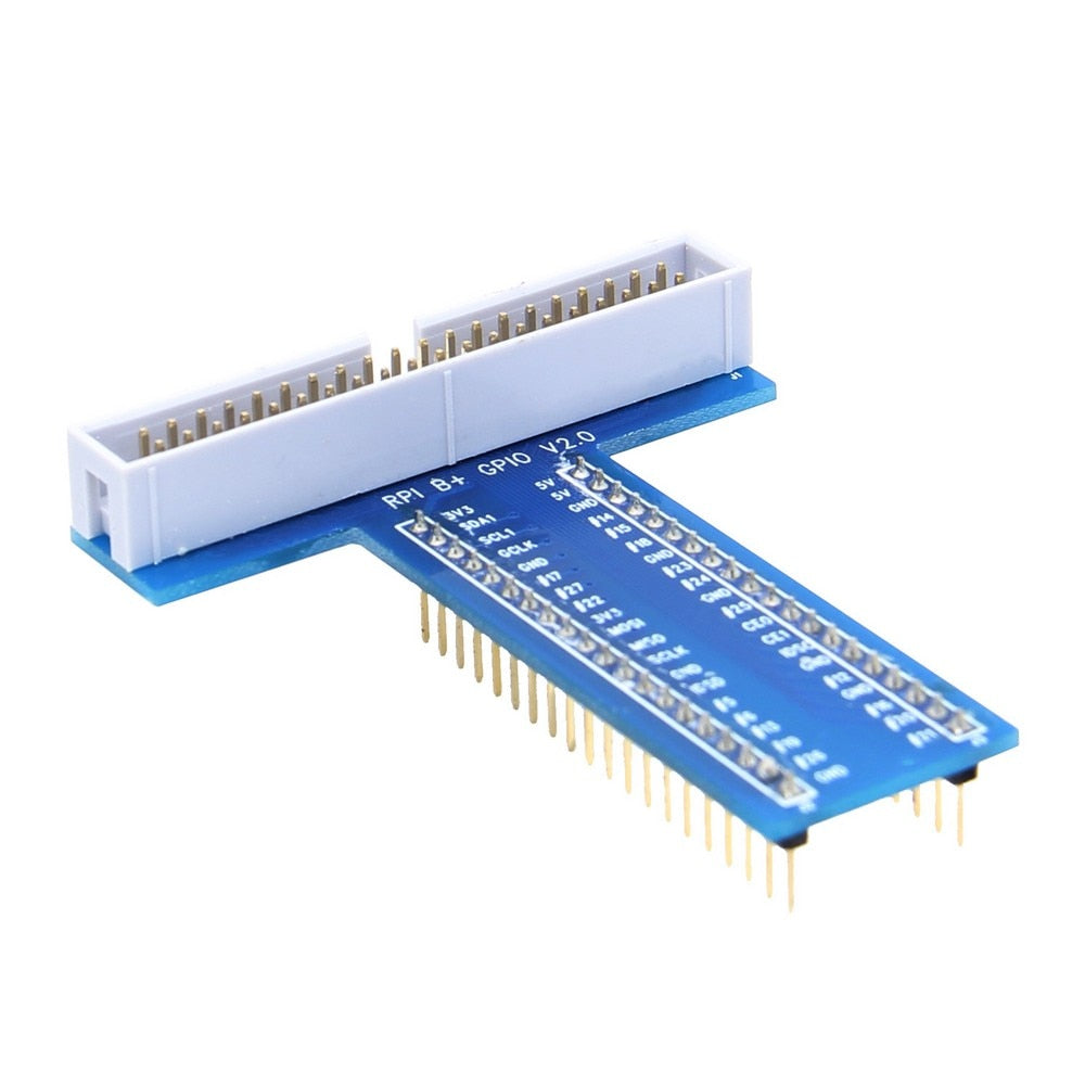 Use 40p Adapter Custom GPIO Breakout Expansion Kit,T-Shaped Breakout Adapter Plate+40P ...