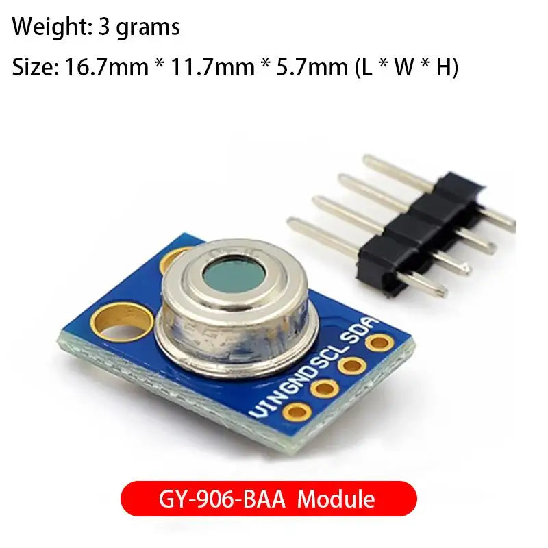 Custom  GY-906-BAA/BCC  MLX90614ESF New MLX90614 Contactless Temperature Sensor Module   Compatible MLX90614-DCI