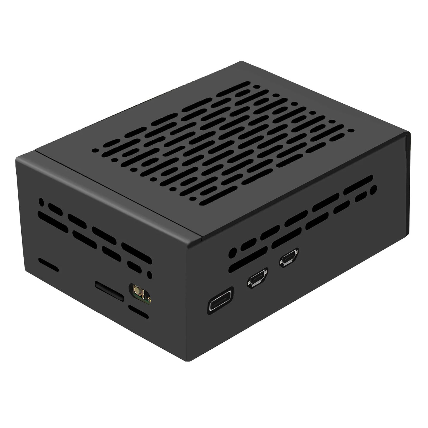 Custom Metal Case P580-V2 for     Pi 5 & X1002 / X1005 Board (NOT support X1000/X1001/X1003 Board!!!)