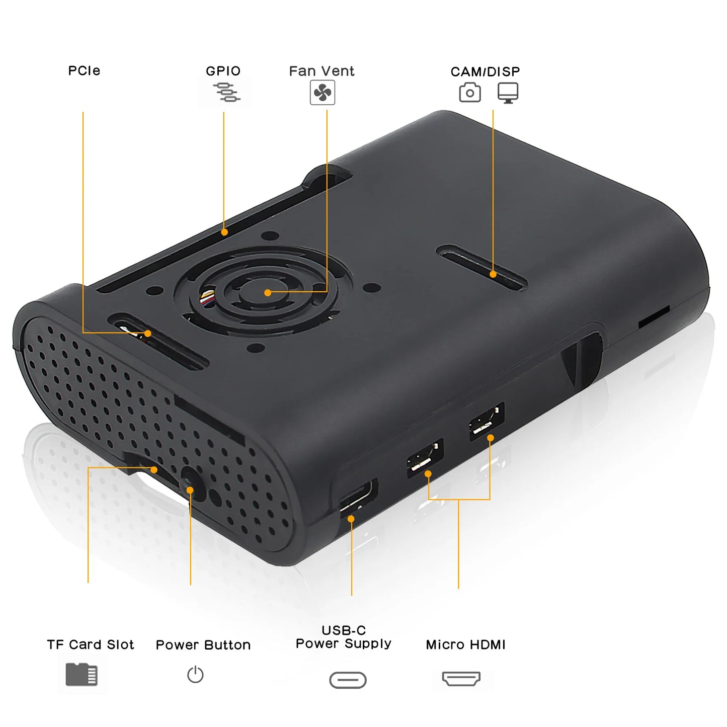 Custom Pi 5 Case  | ABS Shell with H501 Active Cooler