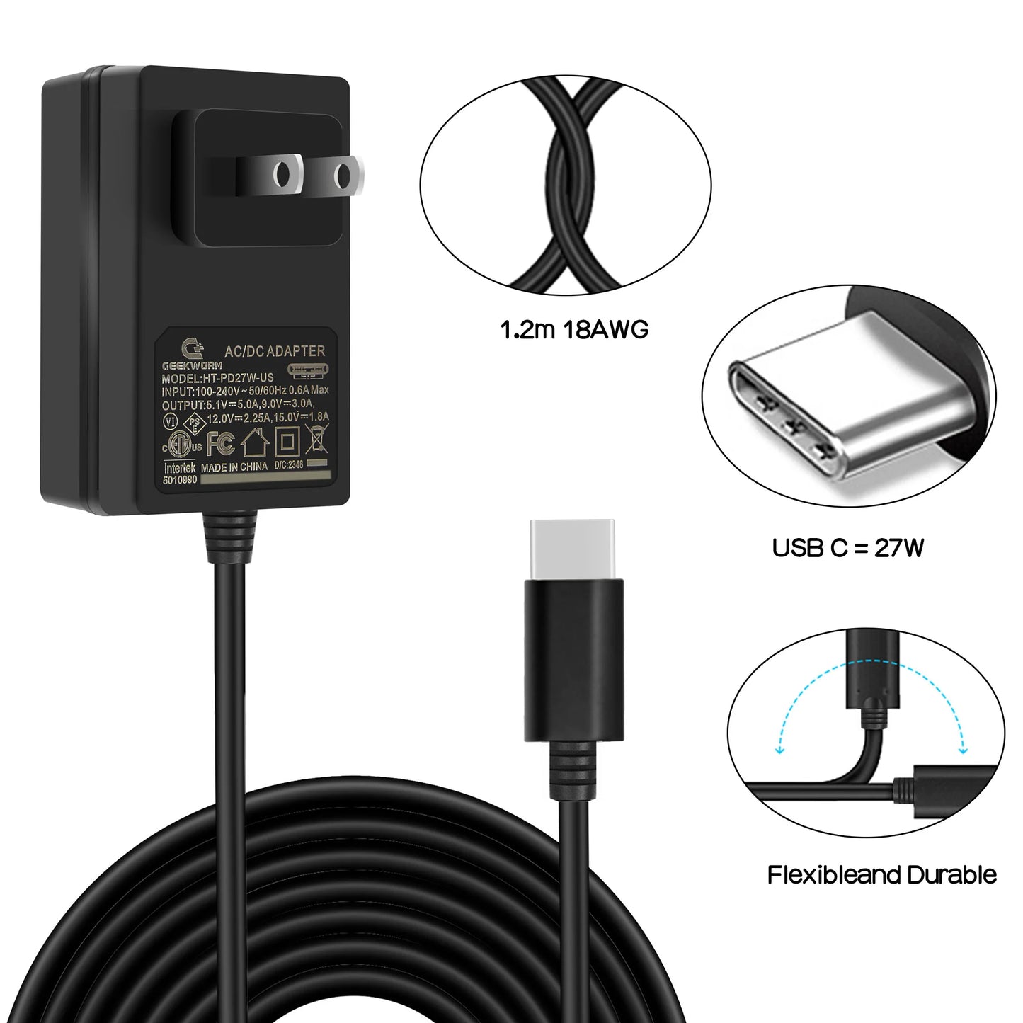 Custom Pi 5 Case with PD27W Power Supply | Aluminum Passive Cooling Case for Pi 5