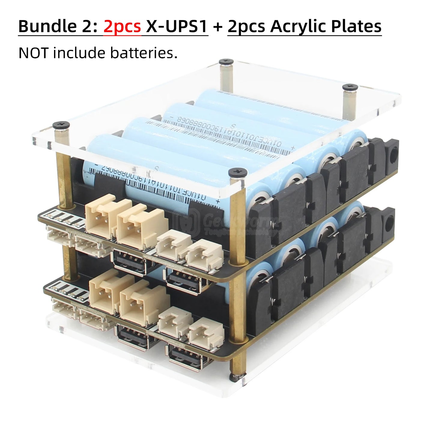 Custom X-UPS1 12V/5V Dual Output Universal Stackable UPS Shield for SBC Orange Pi 5/Jetson Nano/    Pi/Tinker Board etc.