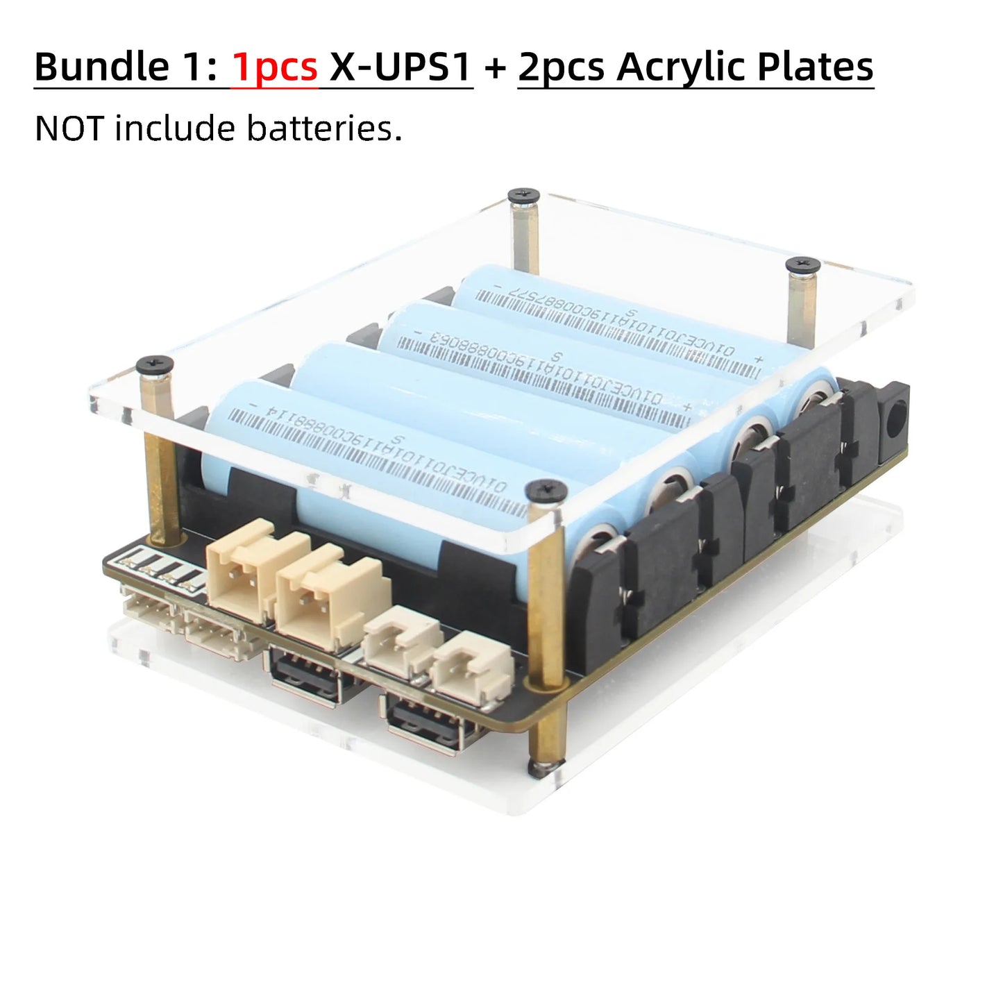 Custom X-UPS1 12V/5V Dual Output Universal Stackable UPS Shield for SBC Orange Pi 5/Jetson Nano/    Pi/Tinker Board etc.