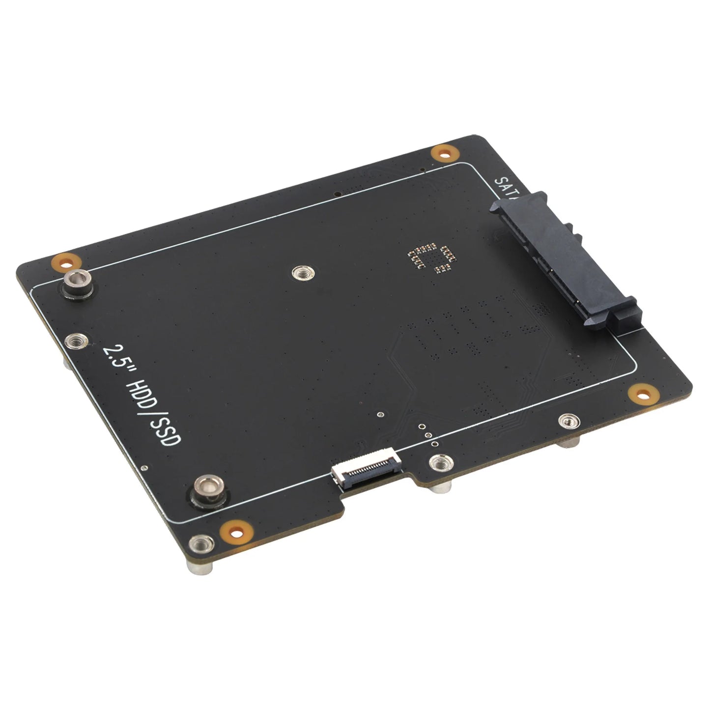 Custom X1006 PCIe to 2.5" SATA SSD/HDD+M.2 2280 SSD Shield for     Pi 5 (NOT Support Boot from SSD)
