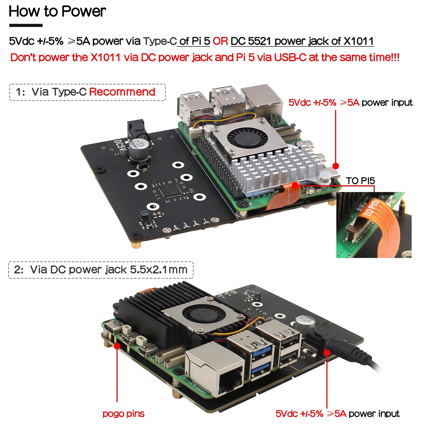 Custom X1011 PCIe to NVMe Shield support four 2280/2260/2242/2230 M.2 NVMe SSDs for     Pi 5
