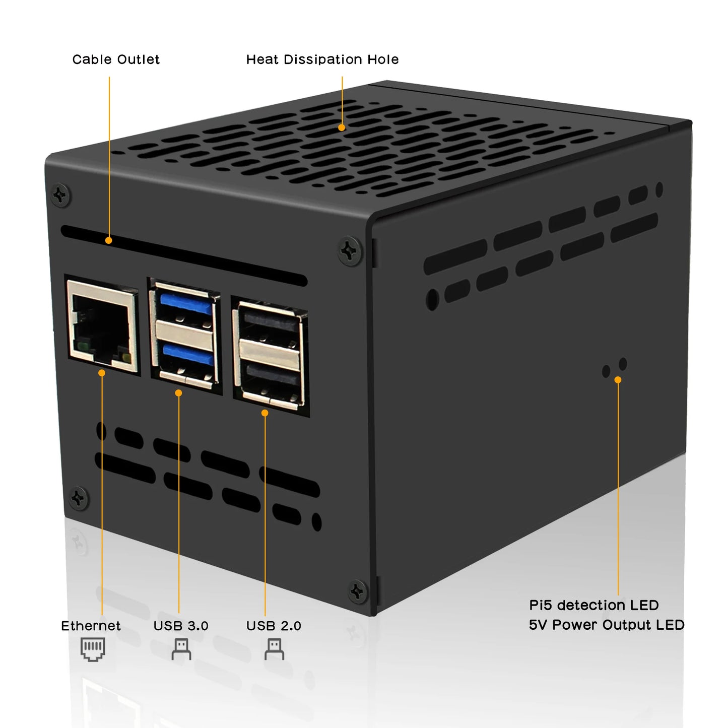 Custom X1200-C1 Metal Case for     Pi 5 & X1200 UPS Board