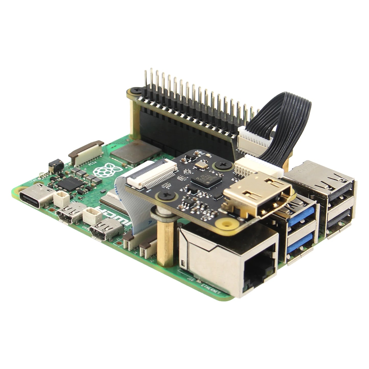 Custom X1300-A2 I2S Audio Accessory Auxiliary Board for     Pi & X1300 / X630