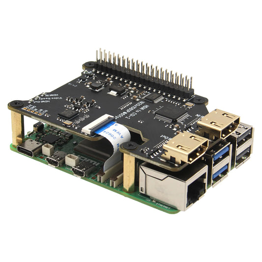 Custom X1301 HDMI to CSI-2 Shield for     Pi 5/4B/3B+/3B