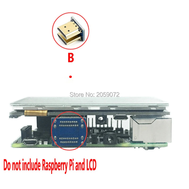 Custom Raspberry Pi 4B model 3B+ LCD HD Adapter connector Manufacturer