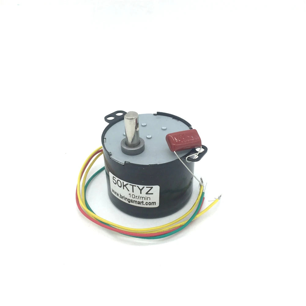 Custom Bringsmart Permanent Magnet Synchronous 50KTYZ 110V 220V Forward Reverse Gear Reducer AC Motor 1-50RPM Metal Grill Motor Manufacturer