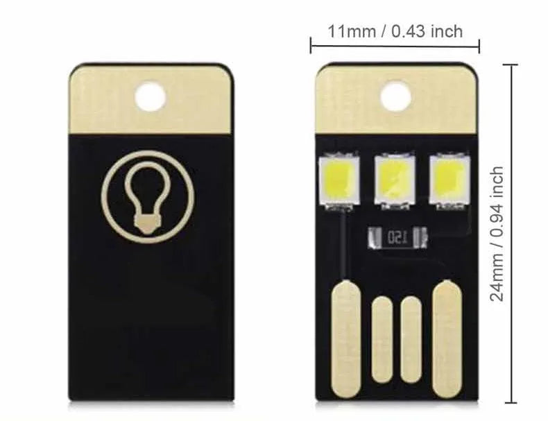 Custom Mini USB Power LED Light Night Camping Eqpment for Power Bank Computer Ultra Low Power 2835 Chips Pocket Card Lamp Manufacturer
