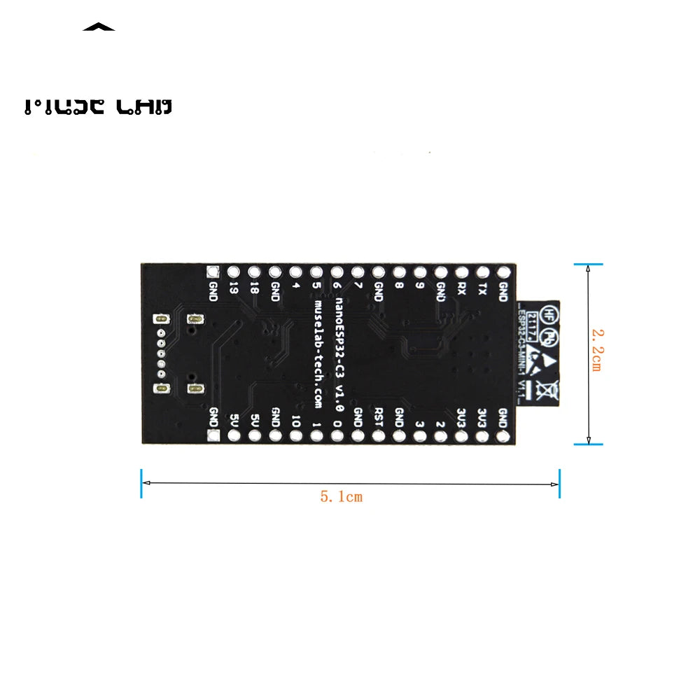 Custom nanoESP32-C3 Development Board RISC-V ESP32-C3 Module WiFi/BLE ESPRESSIF IOT Board Manufacturer