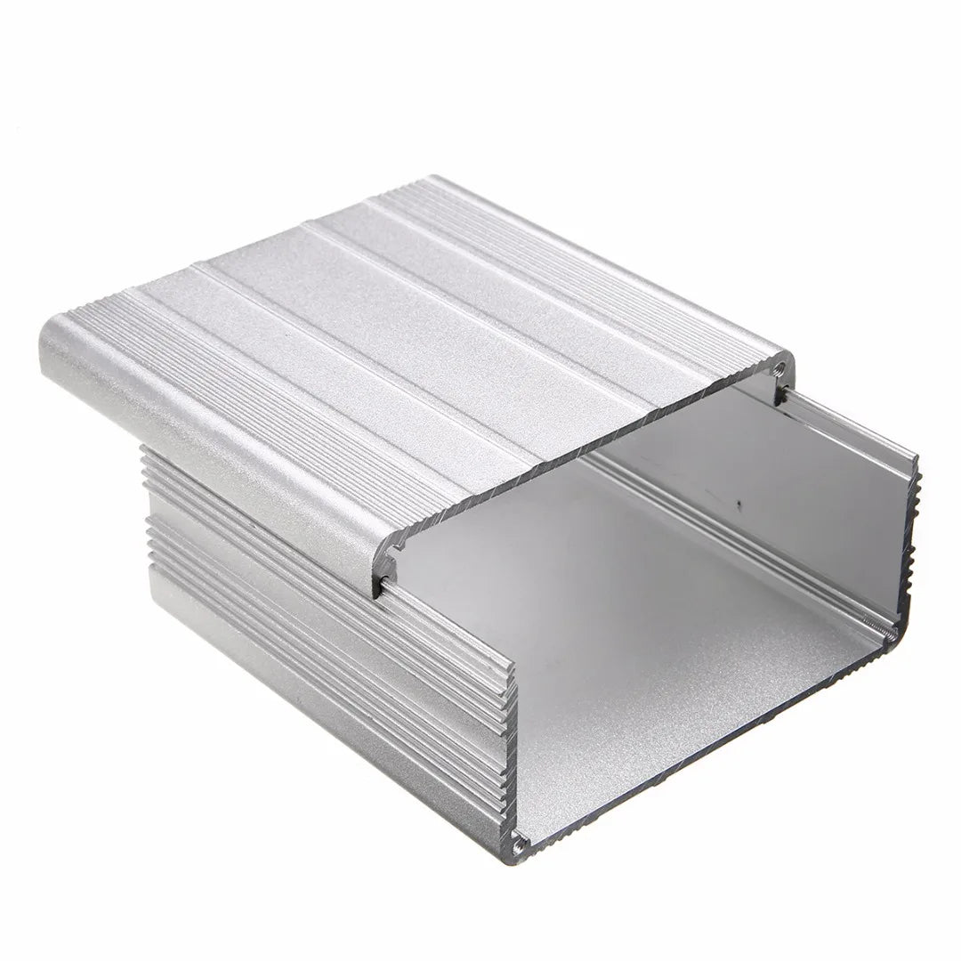 Custom Aluminum Enclosure Case Silver DIY Electronic Project PCB Instrument Box 100x100x50mm Manufacturer