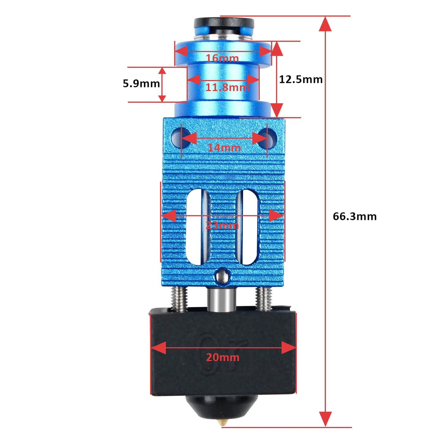 Custom Electronic Component 3D Printer Parts CR-10/CR-10S Ender3 V2 Ender5 Hotend Extruder Upgrade Kit Full Metal J-head Hot End Manufacturer