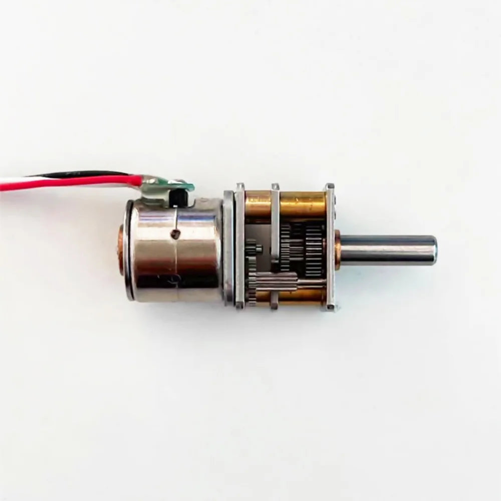 Custom GM12-10 Precision Mini 10mm 2-phase 4-wire Gear Stepper Motor Full Metal Gearbox Reduction Ratio 20:1/ 50:1/ 100:1/ 150:1/ 298:1 Manufacturer
