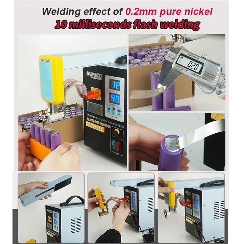 Custom 738AL Spot Welding Machine New Upgraded Telescopic Arm Handheld Spot Welder 18650Battery Weld Precision Pulse Spot Welder Manufacturer