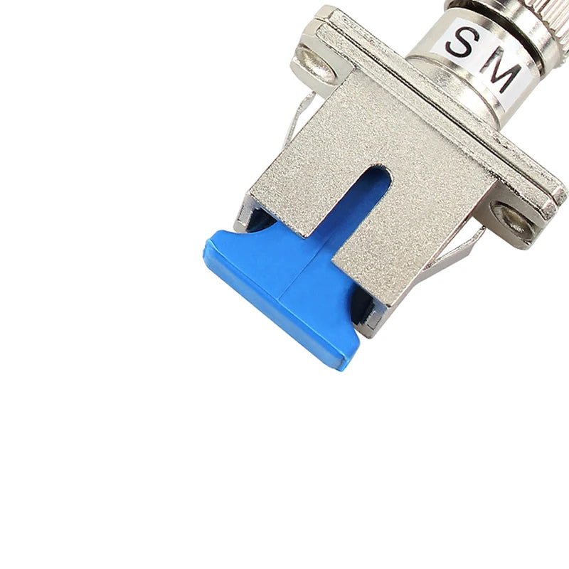 Custom 5PCS ST-SC adapter Connecter ST to SC flange adapter ST-SC Square metal Fiber Optic Adapter Fiber Optic coupler Manufacturer