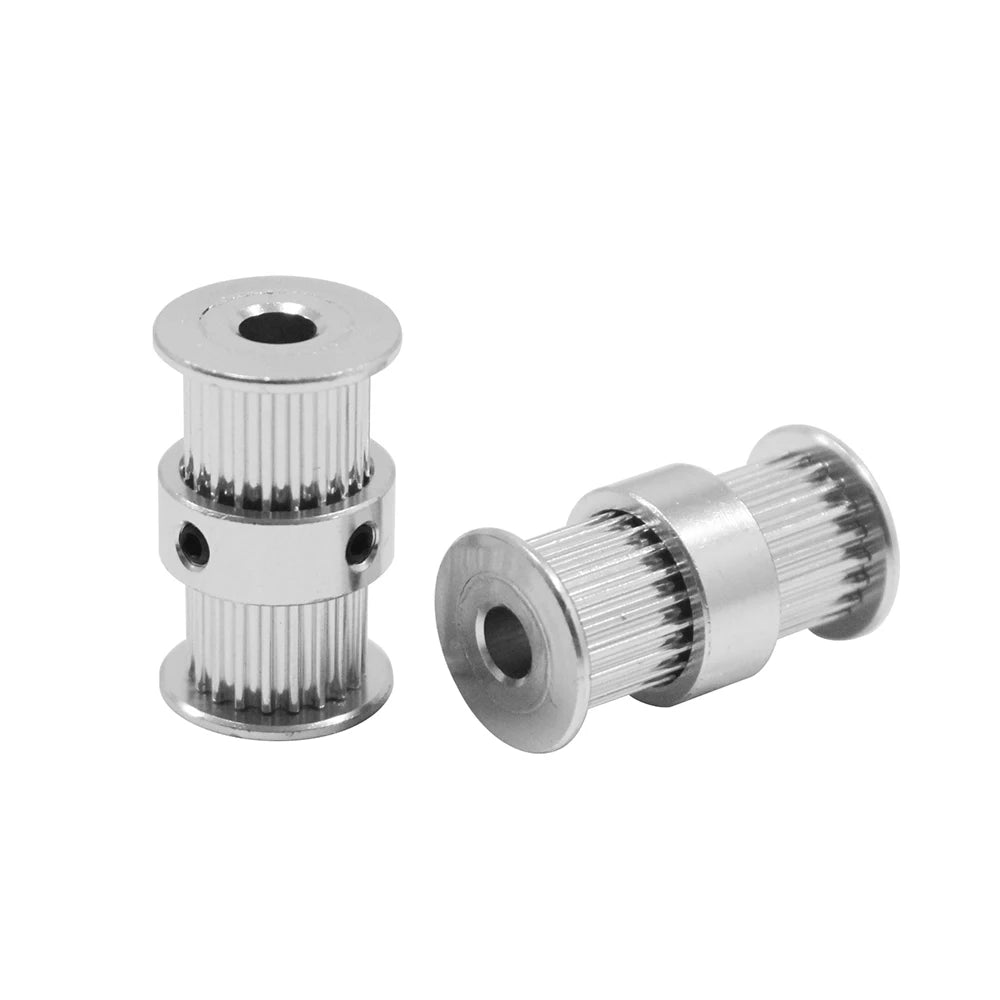 Custom GT2-20T Double head Bore: 5mm/8mm and width : 10mm Synchronous wheel 3D Printer Part Timing pulley 2 GT for 3d print For Reprap Manufacturer