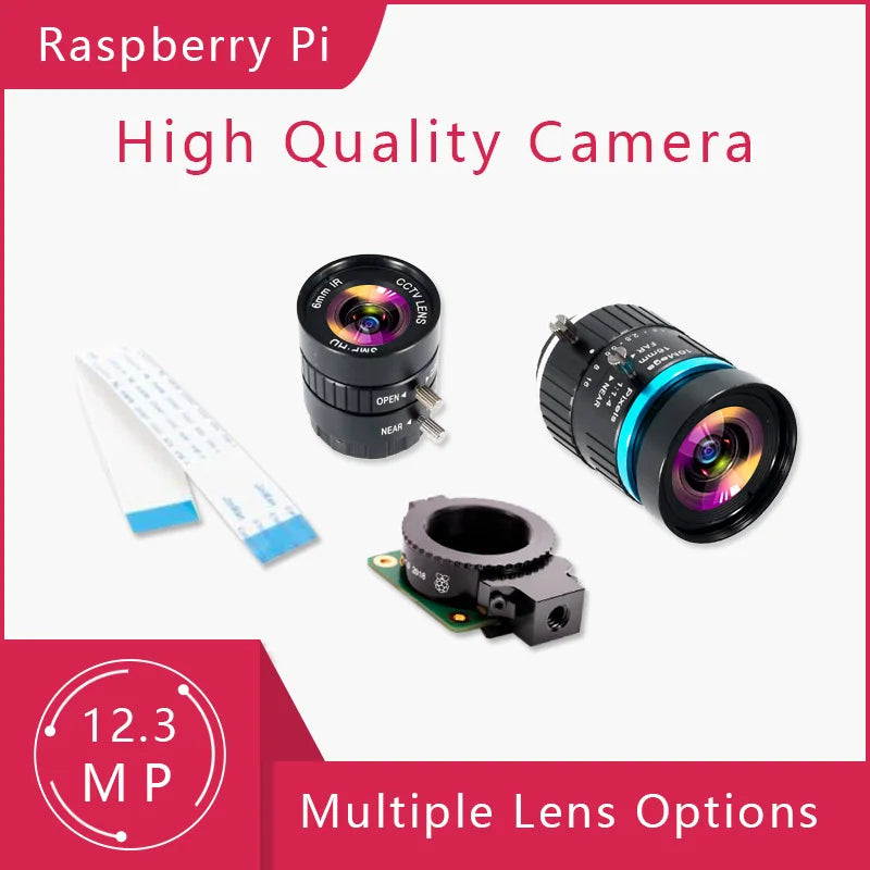 Custom Raspberry Pi High Quality HQ Camera 12.3MP Sony IMX477 sensor support for C- and CS-mount lenses HQ Camera Manufacturer