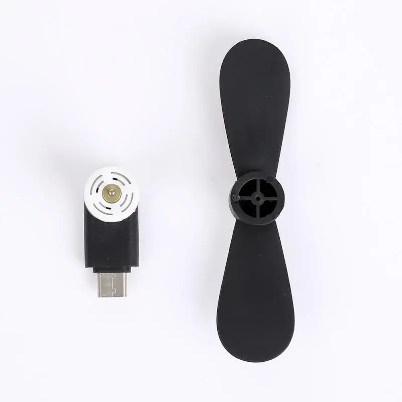Custom New Mini Soft Portable Type-C Mobile Phone Cooling Fan Mute Fan For Android Type C Toy Summer Cellphone Cooler Gadgets Smart Hom Manufacturer